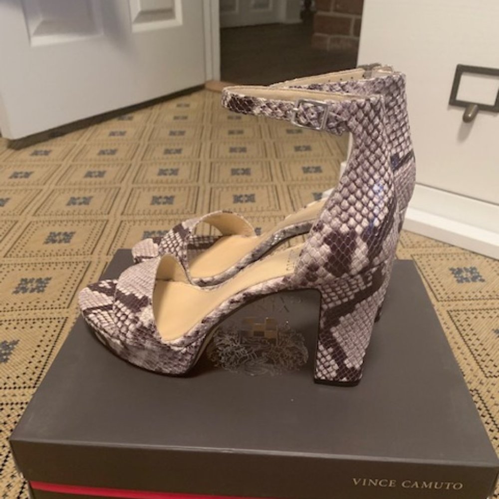 Vince Camuto Python Snake Platform Sandals - image 4